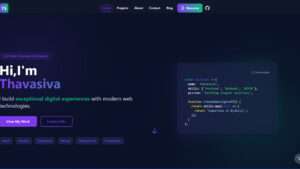 ThavaStack-Modern portfolio Using React and Tailwind Css